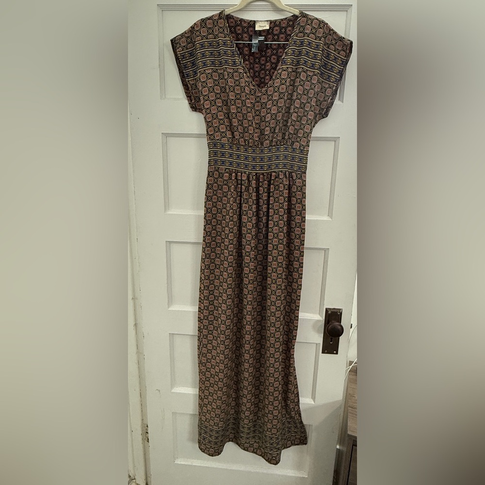Maxi Multi Print Dress